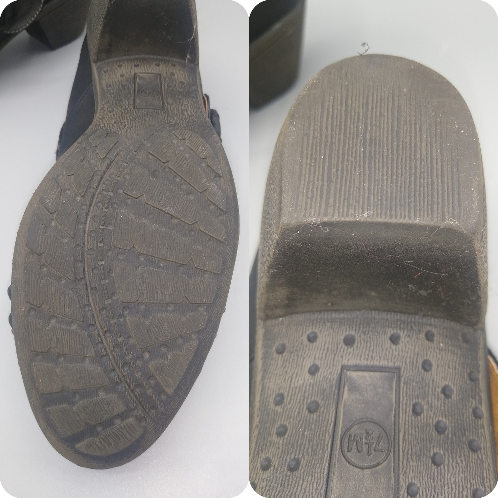 Judith Vegan Leather Cathy Chunky Heel Round Toe Mary Jane Black with Box sz 7.5 - Picture 5 of 12